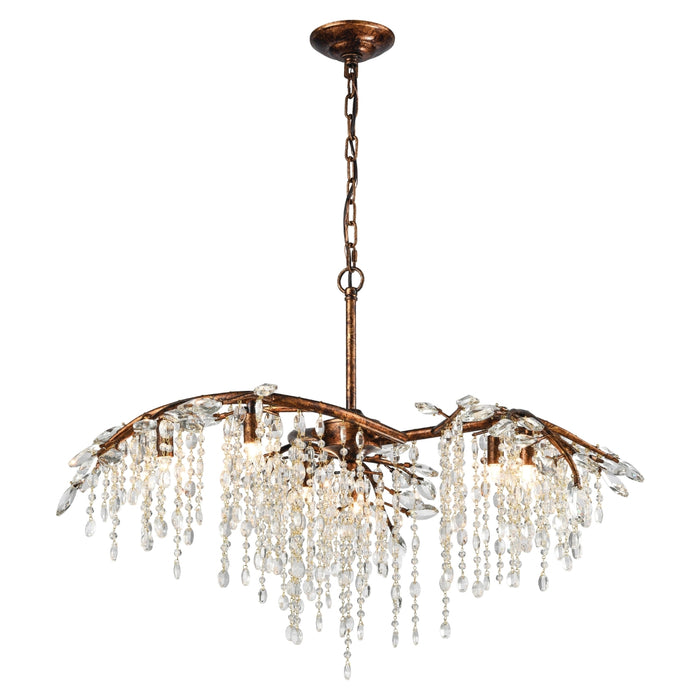 Elia 32'' Wide 6-Light Chandelier - Spanish Bronze