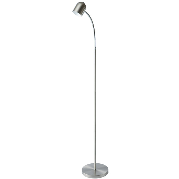 LED Floor Lamp - 5W - Satin Chrome Finish