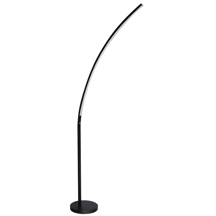 Gentle Bend LED Floor Lamp - 22W - Matte Black Finish