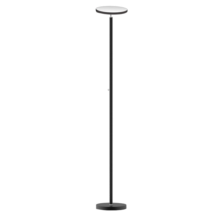 LED Torchier Floor Lamp - Sandy Black Finish