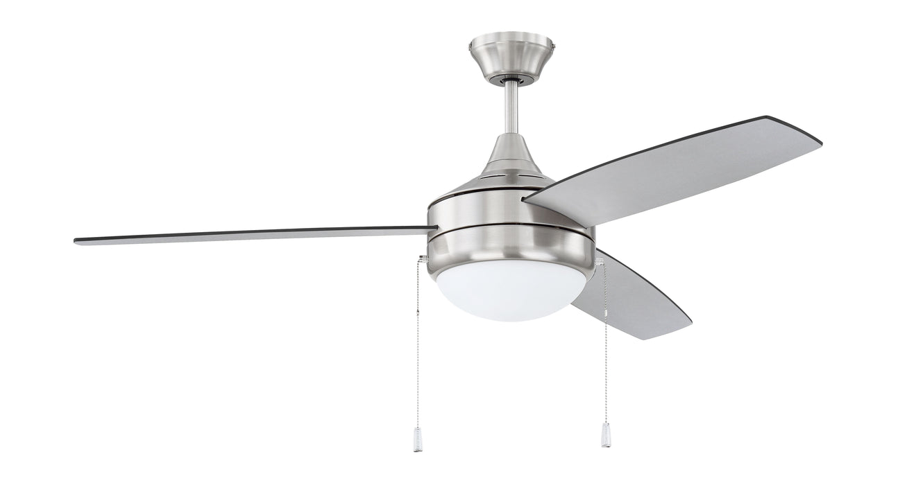 52" Phaze Energy Star 3 in Brushed Polished Nickel w/ Brushed Nickel/Greywood Blades