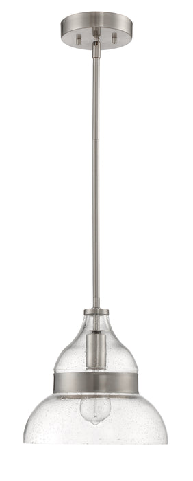 Smyth 1 Light Mini Pendant in Brushed Polished Nickel