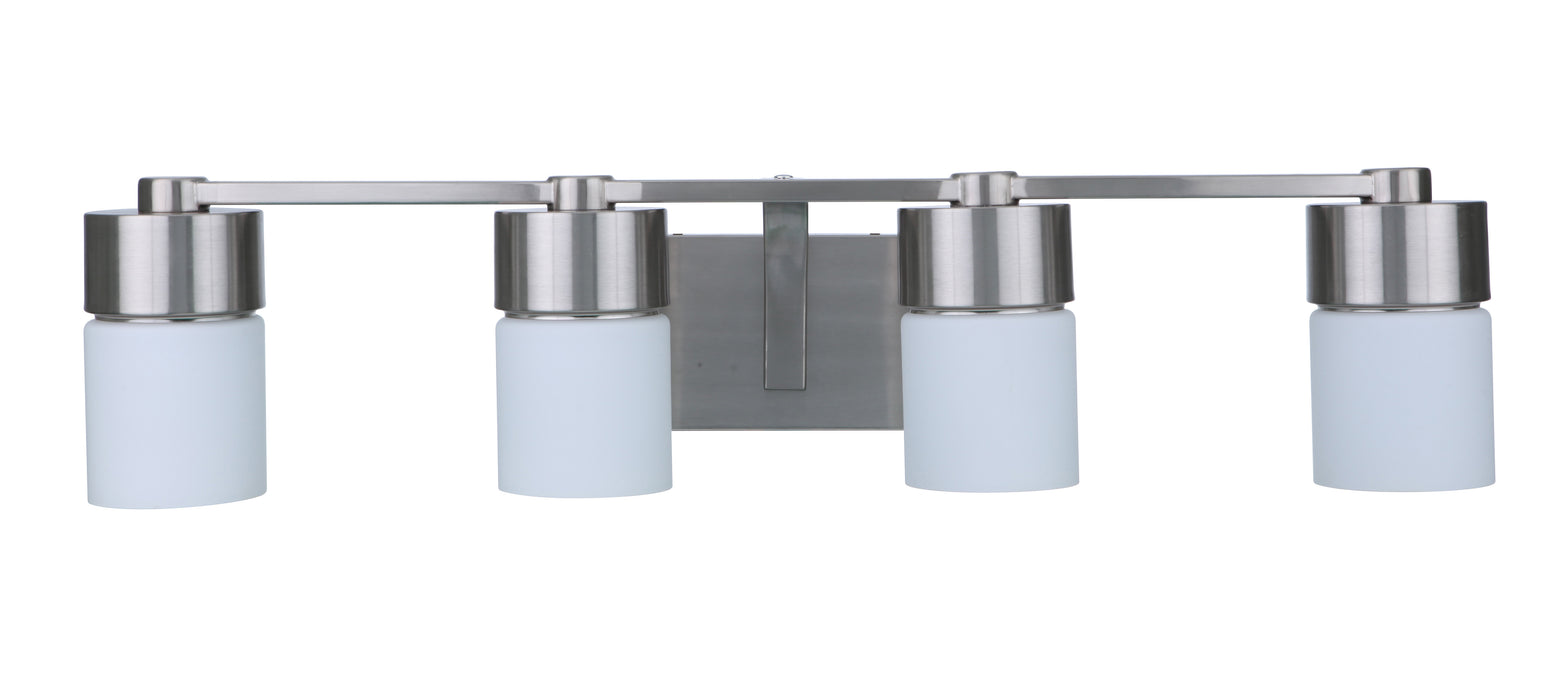 District 4 Light Vanity in Brushed Polished Nickel