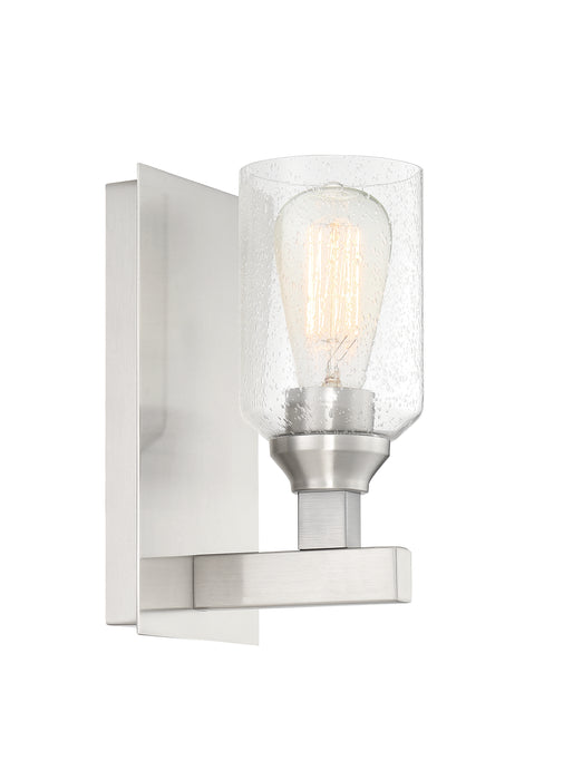 Chicago 1 Light Wall Sconce in Brushed Polished Nickel