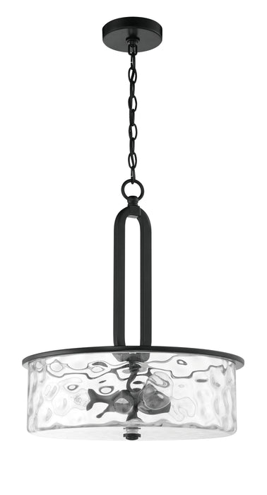 Collins 3 Light Pendant in Flat Black