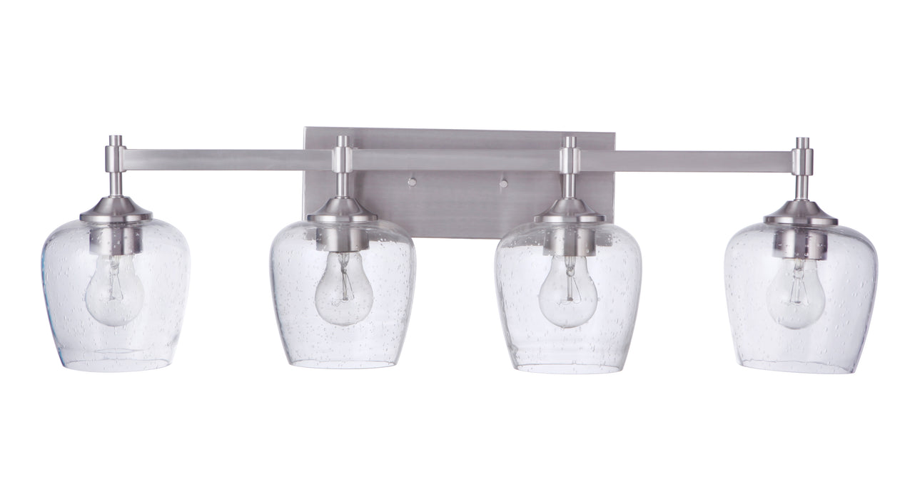 Stellen 4 Light Vanity in Brushed Polished Nickel