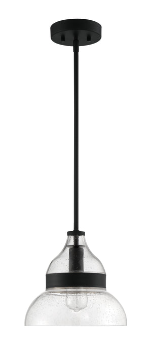 Smyth 1 Light Mini Pendant in Flat Black