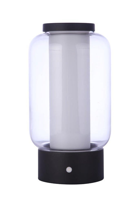 Outdoor Rechargeable Dimmable LED Portable Lamp w/ USB port in Midnight