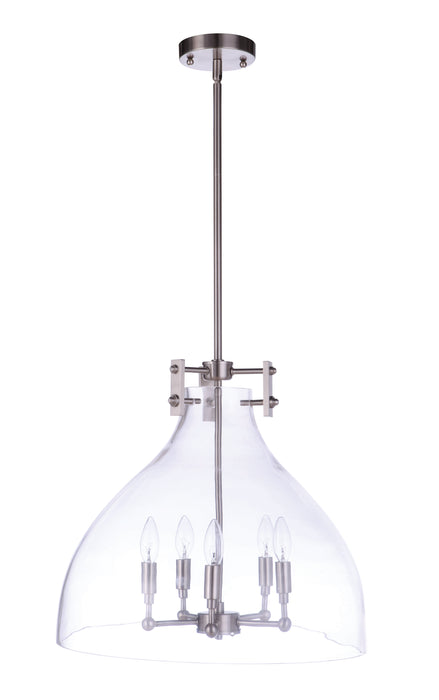 Chardonnay 5 Light Pendant in Brushed Polished Nickel