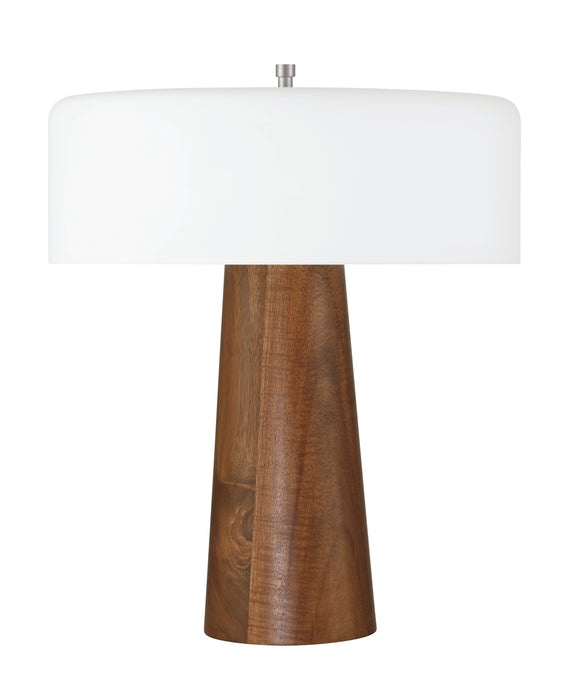 1 Light LED Table Lamp in Walnut