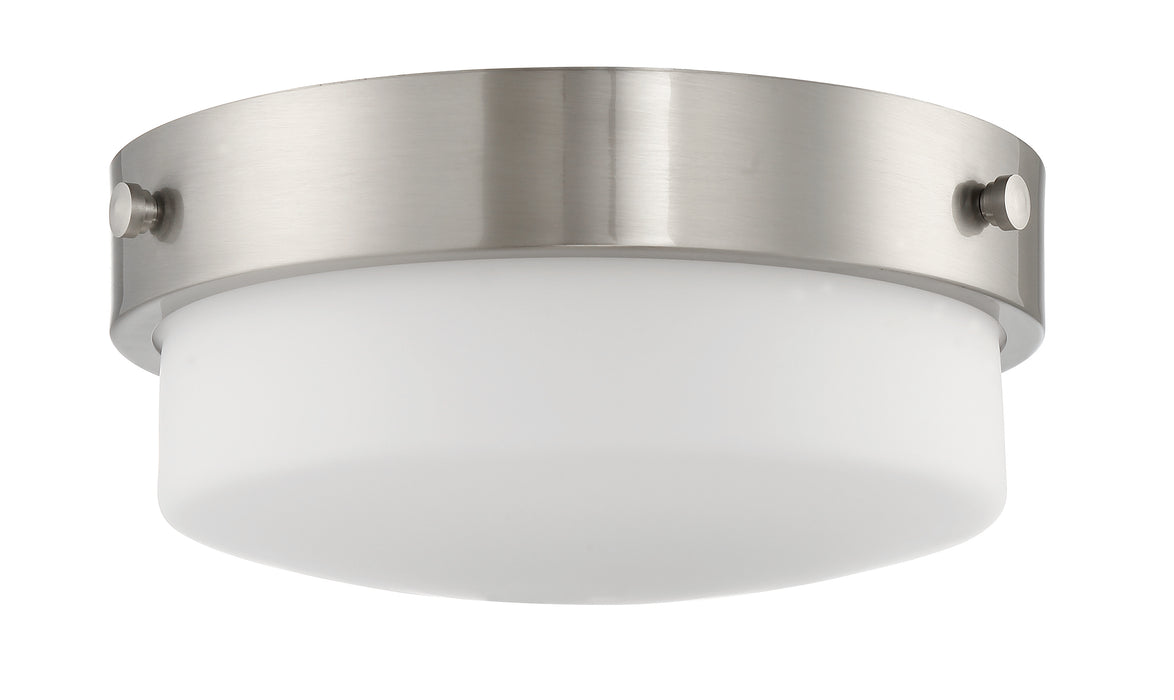 Oak Street 2 Light 13.75" Flushmount in Brushed Polished Nickel