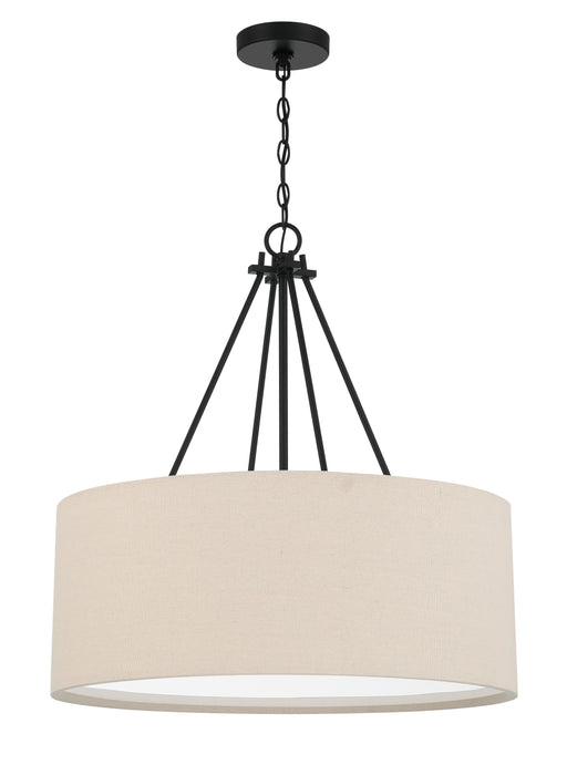 Duke 3 Light 24" Pendant in Flat Black