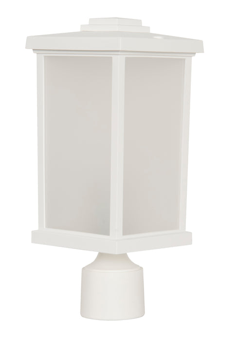 Resilience 1 Light Outdoor Post Mount in Textured White