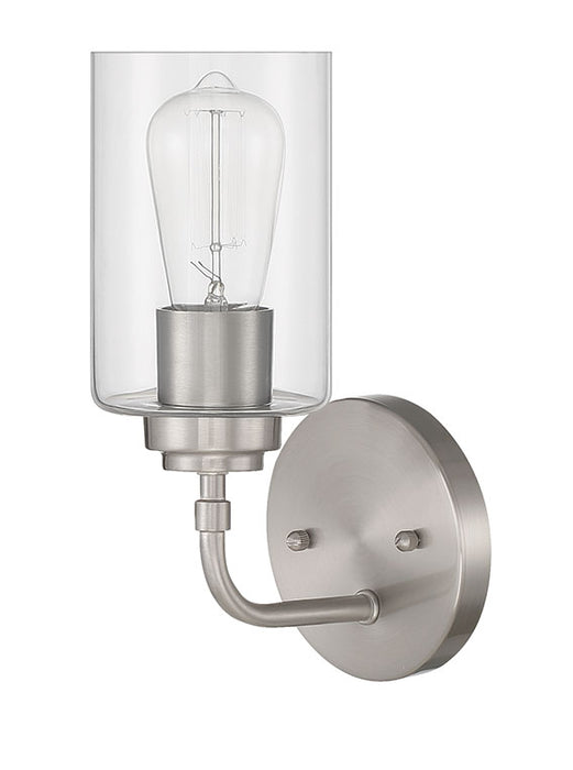 Stowe 1 Light Wall Sconce in Brushed Polished Nickel