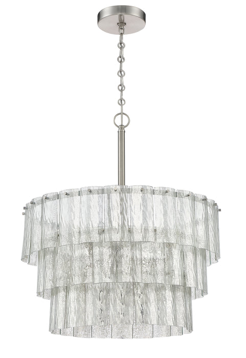 Museo 9 Light Pendant in Brushed Polished Nickel