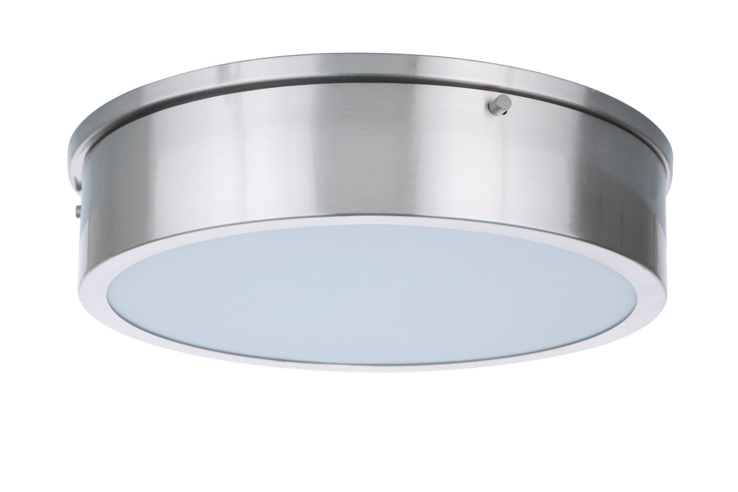 Fenn 1 Light 13" LED Flushmount in Brushed Polished Nickel