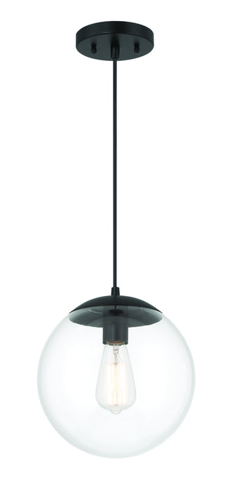 Gaze 10" 1 Light Pendant in Flat Black