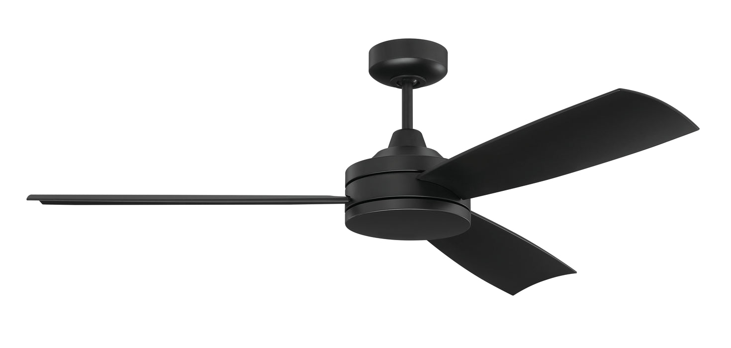 54" Inspo Indoor/Outdoor in Flat Black  w/ Flat Black Blades