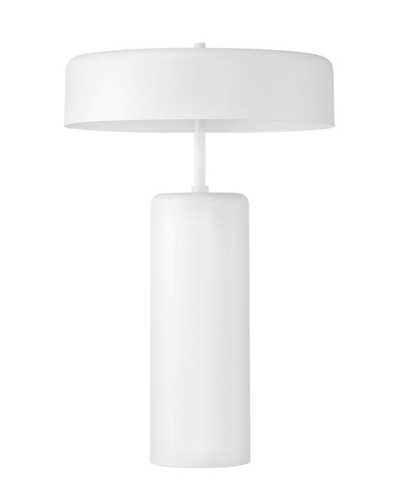 3 Light Table Lamp in White