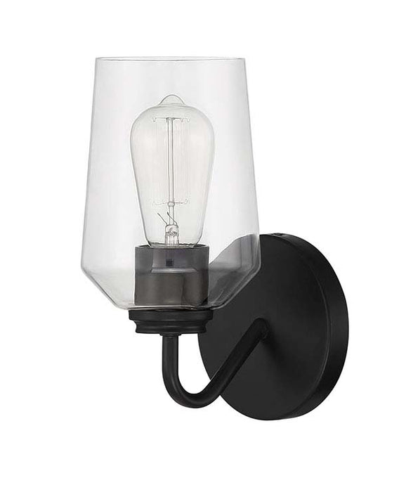 Shayna 1 Light Wall Sconce in Flat Black