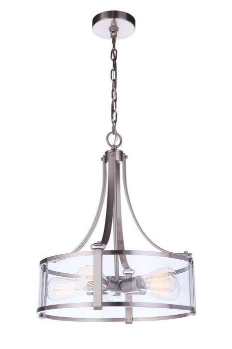 Elliot 5 Light Pendant in Brushed Polished Nickel