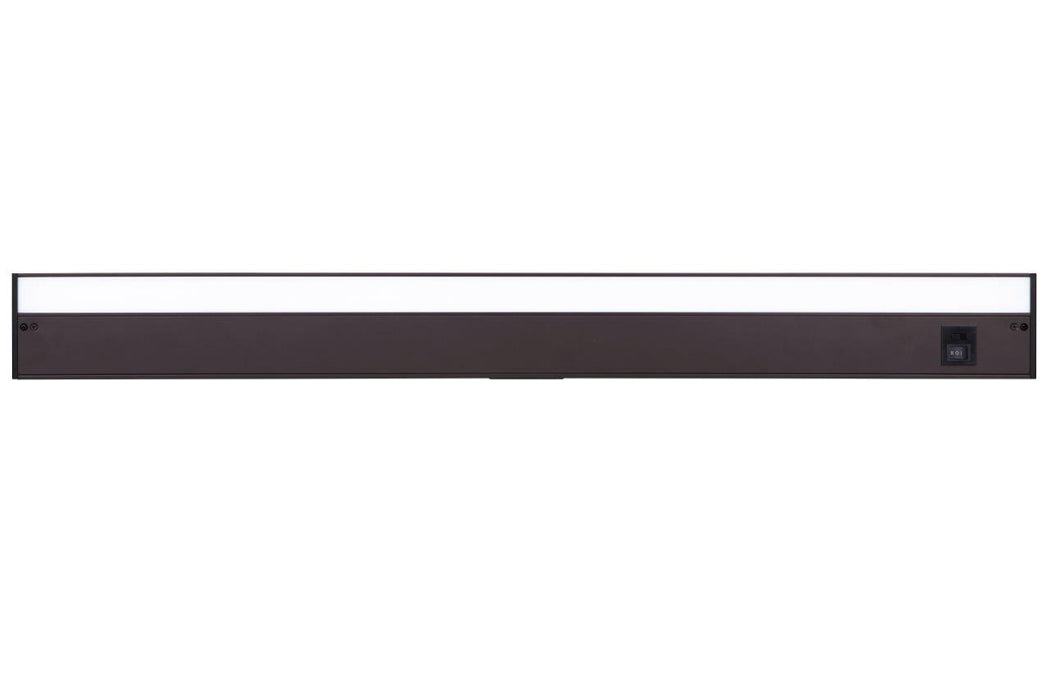 36" Under Cabinet LED Light Bar in Bronze (3-in-1 Adjustable Color Temperature)