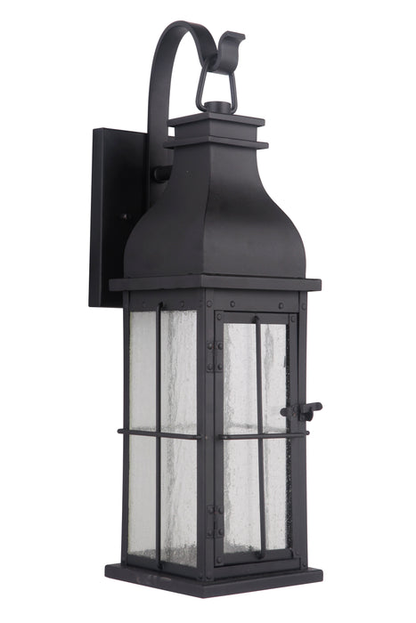 Vincent 1 Light Medium LED Outdoor Wall Lantern in Midnight