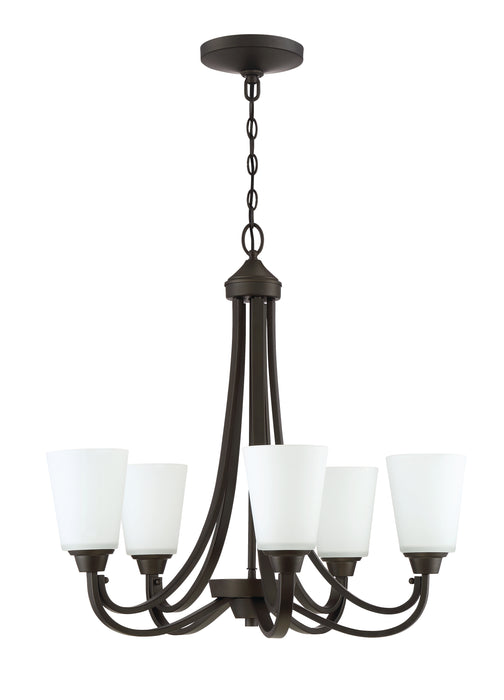 Grace 5 Light Chandelier in Espresso