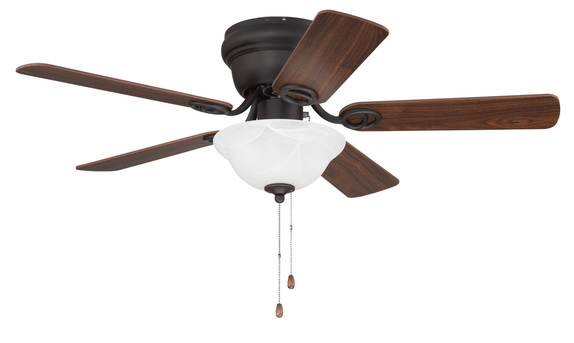 42" Wyman in Oil-Rubbed Bronze w/ Classic Walnut/Walnut Blades (Bowl Kit)