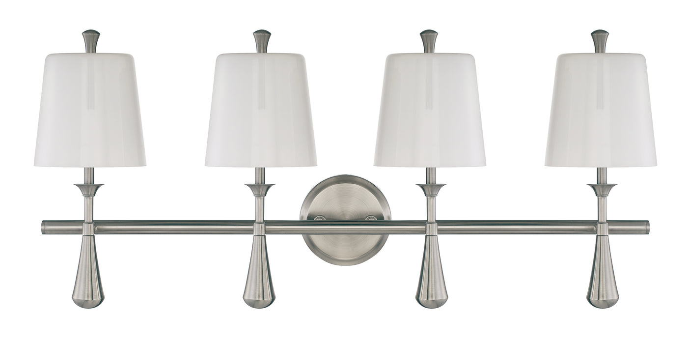 Palmer 4 Light Vanity in Brushed Polished Nickel