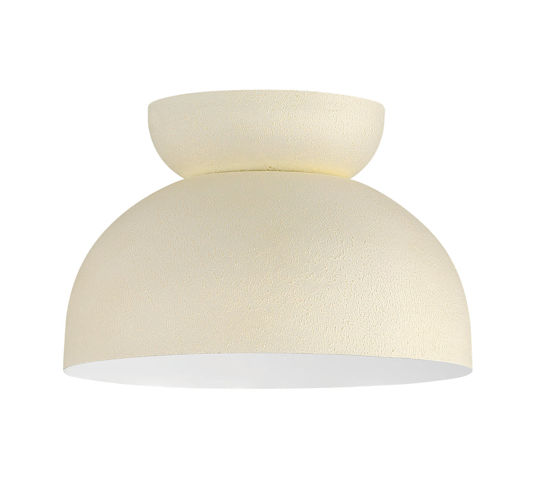 Ventura Dome 1 Light Flushmount in Cottage White