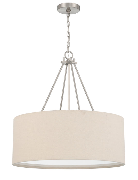 Duke 3 Light 24" Pendant in Brushed Polished Nickel