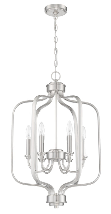 Bolden 6 Light Foyer in Brushed Polished Nickel