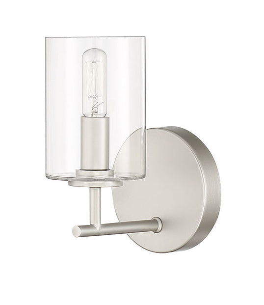 Hailie 1 Light Wall Sconce in Satin Nickel