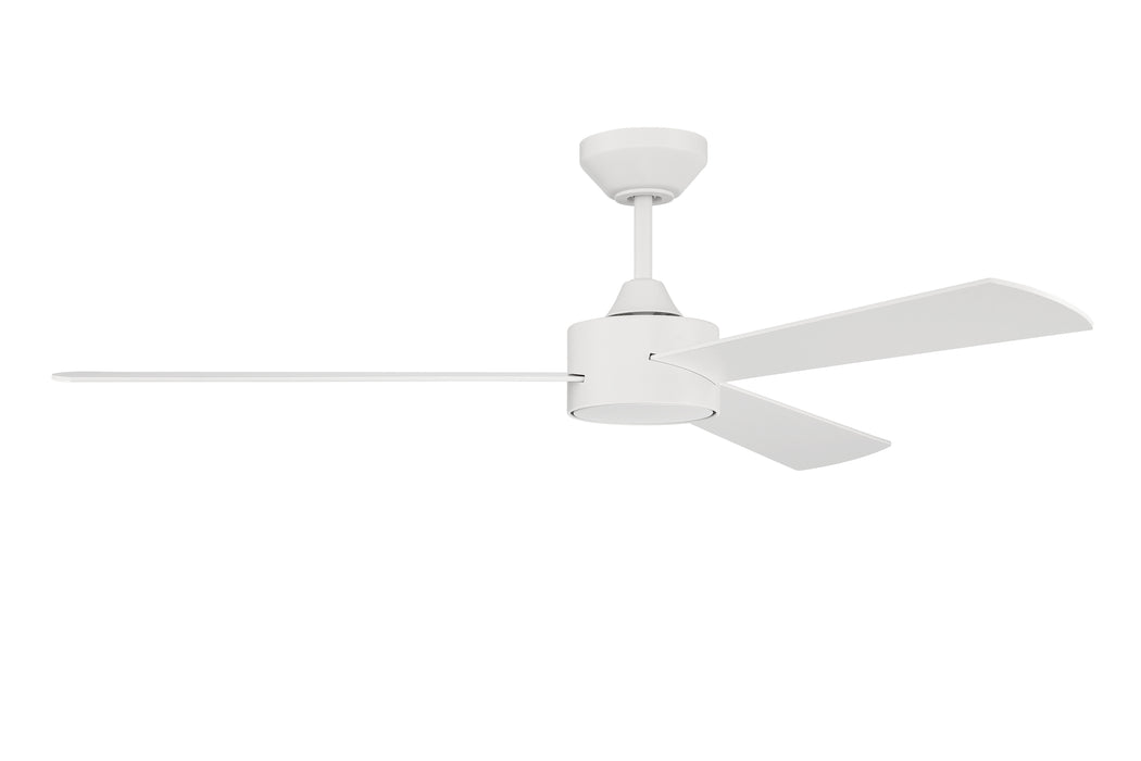 52" Provision Indoor/Outdoor in Matte White w/ White Blades