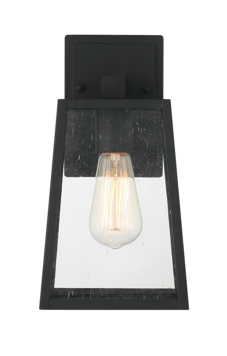 Dunn 1 Light Medium Outdoor Wall Lantern in Textured Black