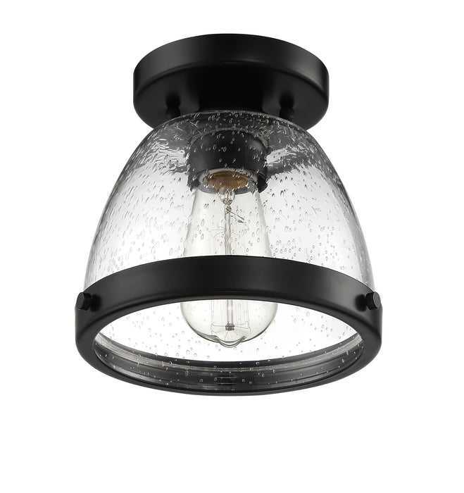 Lodie 1 Light 7.5" Flushmount in Flat Black