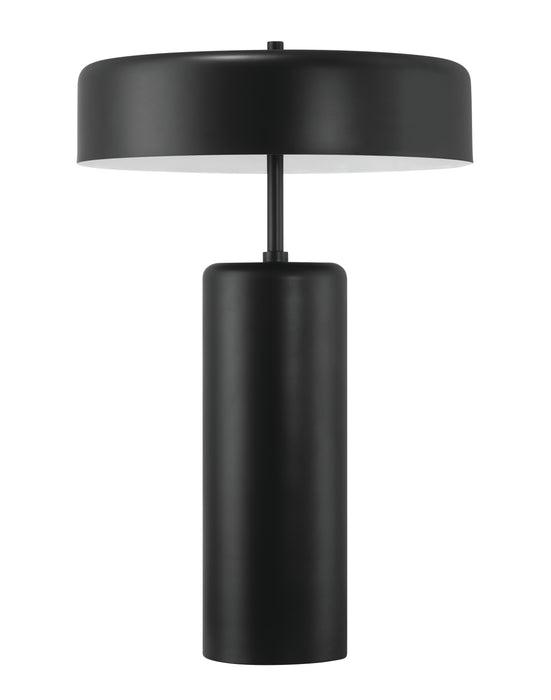 3 Light Table Lamp in Flat Black