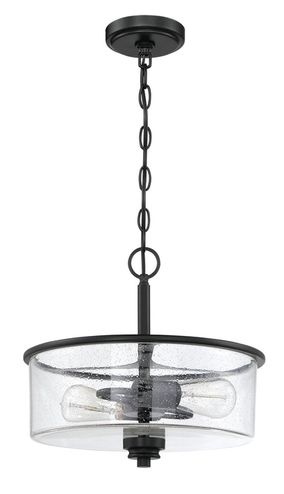 Bolden 2 Light Convertible Semi Flush in Flat Black