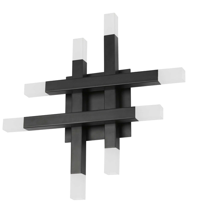 Acasia Wall Sconce - 24W - Matte Black - Frosted Acrylic Diffuser