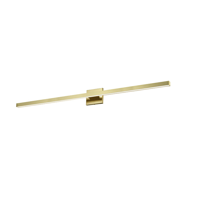 Arandel Vanity Light - 4"D - 24W LED - Aged Brass - White Acrylic Diffuser