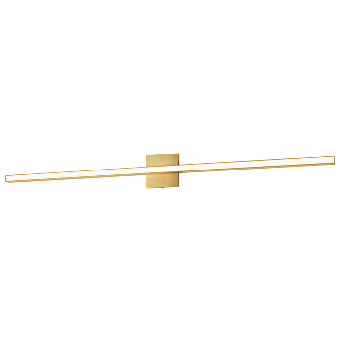 Arandel Vanity Light - 36W LED - Aged Brass - White Acrylic Diffuser