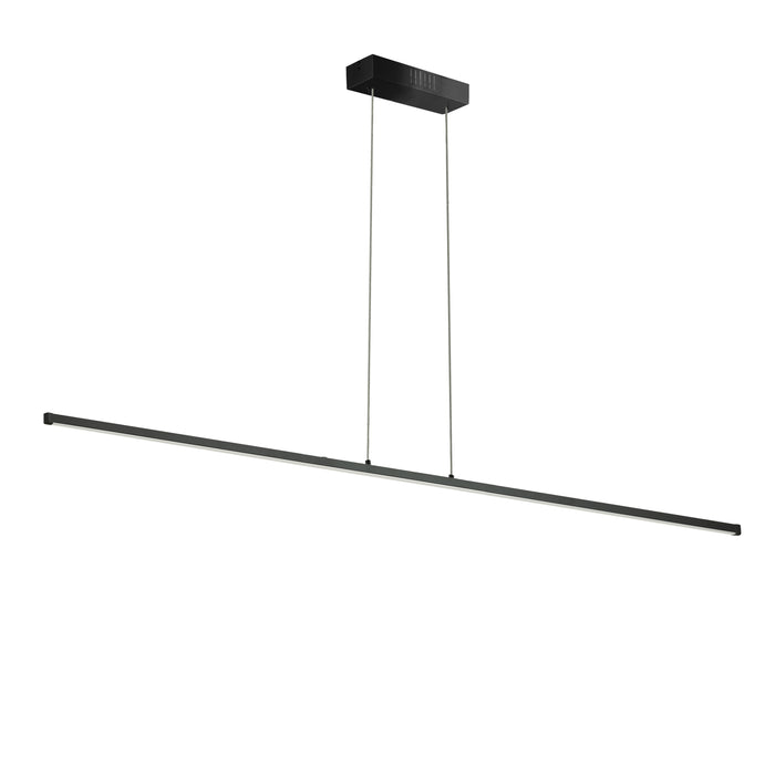 Array LED Horizontal Pendant - 30W - 36" - Matte Black Finish - White Acrylic Diffuser