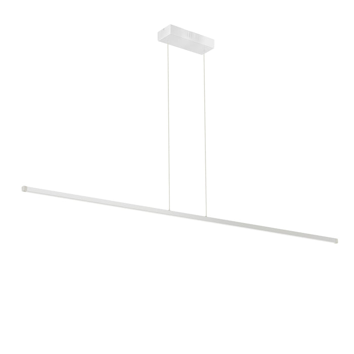 Array LED Horizontal Pendant - 30W - 36" - Matte White Finish - White Acrylic Diffuser