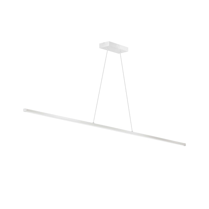 Array LED Horizontal Pendant - 30W - 48" - Matte White Finish - White Acrylic Diffuser