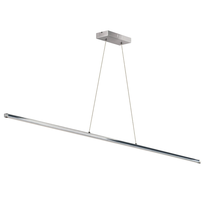 Array LED Horizontal Pendant - 30W - 48" - Polished Chrome Finish - White Acrylic Diffuser