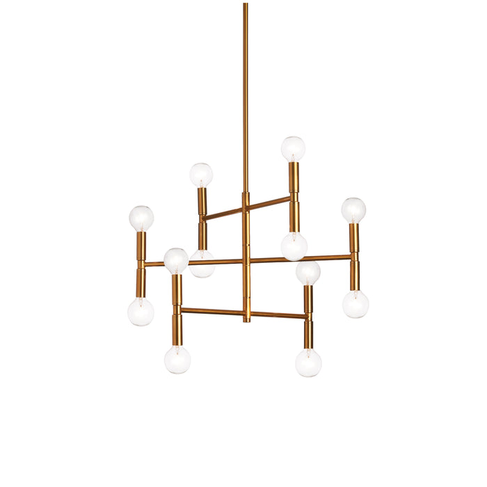 Ava 12 Light Chandelier - Small - Vintage Bronze Finish