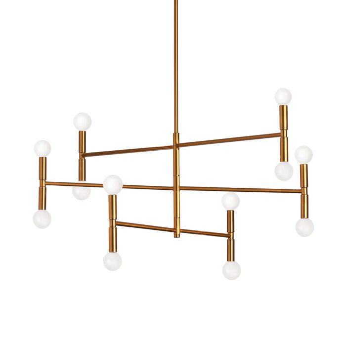 Ava 12 Light Chandelier - Medium - Vintage Bronze Finish