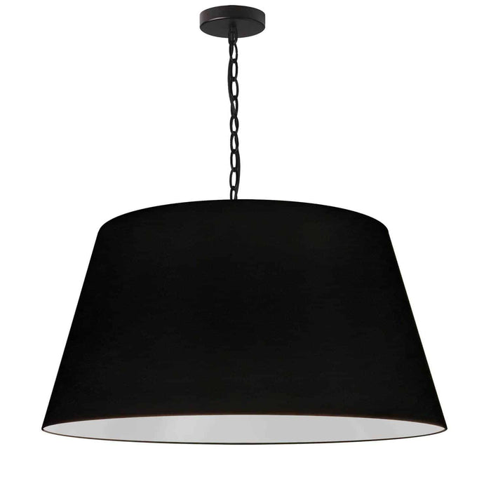 Brynn 1 Light Pendant - Large - Black Finish - Black Shade