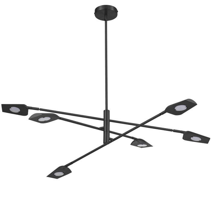 Cari 6 Light Chandelier - 6.5W - Matte Black